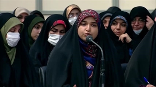 شعرخوانی خانم لیلا حسین نیا در دیدار رمضانی با رهبر معظم انقلاب ۱۴۰۲/۰۱/۱۶