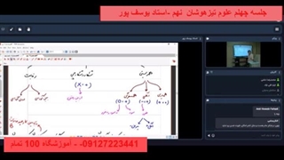 جلسه چهلم علوم تیزهوشان  نهم -استاد یوسف پور
