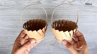 ساخت سبد تزیینی با کارتن