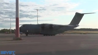 Massive Airbus A400M Atlas Strategic Airlift Cargo Carrier Landing And Arrival  - Kaivari 2021