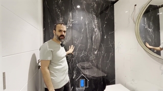 درب فریم لس ضد سرقت مخفی با اسلب سرامیک