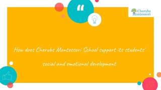 How does Cherubs Montessori School support its students' social and emotional development?
