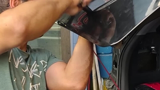 صافکاری تخصصی درب عقب لیفان x60 در مرکز صافکاری وستینال