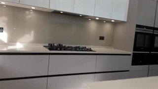 کابینت اشپزخانه مدرن هایگلاس دورنگ