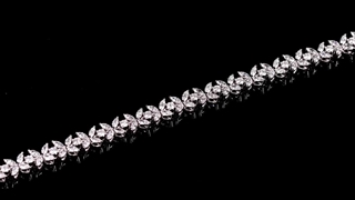 18k gold tennis bracelet| Poyasjewellery