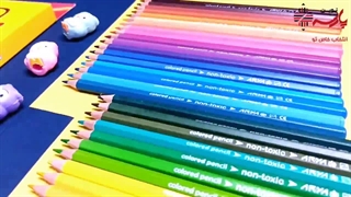 خرید مدادرنگی 36 رنگ مقوایی 3018 آریا