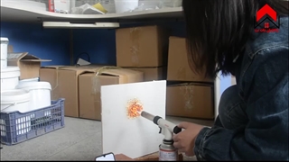 آزمایش مقاومت رنگ ضد حریق