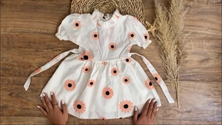 خرید پیراهن دخترانه مجلسی سفید