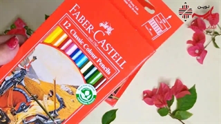 خرید مدادرنگی 12 رنگ جعبه مقوایی فابرکاستل