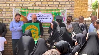 پرچم متبرک حضرت امام رضا (ع) در بیمارستان ها و مراکز درمانی