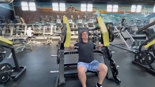 دستگاه پرس سینه شیب  تکنوجیم - وزنه آزاد