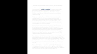 Nurturing Care and Learning: Cherubs Montessori Daycare in Bangalore