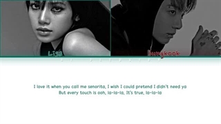 کاور سینیوریتا جونگکوک و لیسا با هوش مصنوعی + کپشن