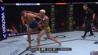 مبارزه کامل چارلز الیویرا و بنیل داریوش