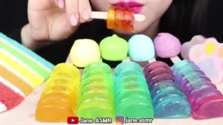 اسمر رنگین کمانی، بستنی رنگین کمانی، بستنی که آب نمیشود، کیک رنگارنگ، موکبانگ