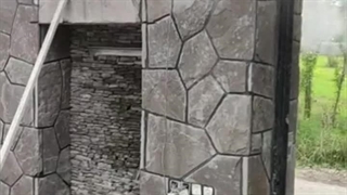 اجرای سنگ لاشه؛فرزی ستون