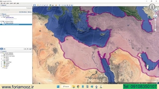 مرز ایران دوران هخامنشیان در گوگل ارث