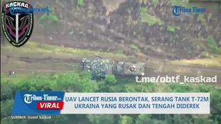 14020331: جنگ روسیه-ناتو: پهپاد لانست روس T 72M اوکراینی آسیب دیده را منهدم می کند
