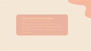TYPES OF ANNOTATED BIBLIOGRAPHIES