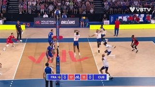 خلاصه بازی فرانسه (3)  - (0) کوبا در رقابتهای لیگ ملتهای والیبال 2023