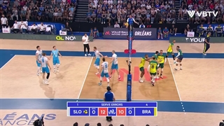 خلاصه بازی برزیل (۳) - (۱) اسلوونی در رقابتهای لیگ ملتهای والیبال ۲۰۲۳