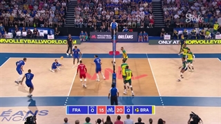 خلاصه بازی برزیل (۳) - (۱) فرانسه در رقابتهای لیگ ملتهای والیبال ۲۰۲۳
