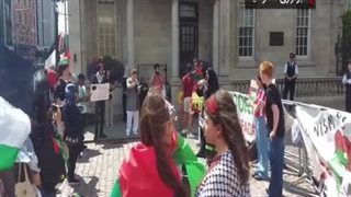 لندن شاهد تجمعی دیگر مقابل سفارت رژیم صهیونیستی