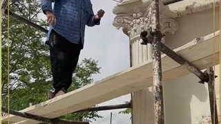 نمای تولید ونصب ستون وسر ستون رومی