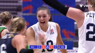 خلاصه بازی آمریکا (۳) - (۰) بلغارستان در رقابتهای لیگ ملتهای والیبال بانوان ۲۰۲۳