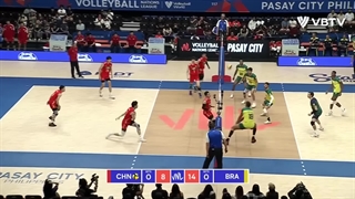 خلاصه بازی برزیل (3)  - (0) چین در رقابتهای لیگ ملتهای والیبال 2023