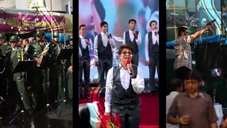 فیلم جشن غدیر میهمانی ده کیلومتری - میدان امام حسین (ع) تا میدان آزادی