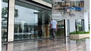 درب اتوماتیک شیشه ای بدون فریم