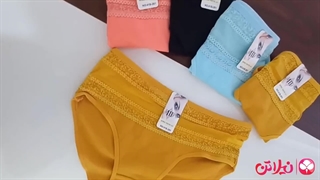 شورت زنانه نخی بالا تور نیلاتن