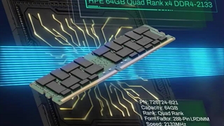 رم سرور اچ پی HPE 64GB Quad Rank x4 DDR4-2133 با پارت نامبر 726724-B21
