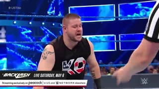 مسابقه کشتی کج AJ styles vs Kevin Owens در بکلش ۲۰۱۷