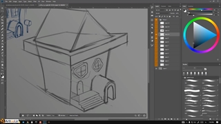 آموزش رایگان نقاشی دیجیتال -  خونه 1 - آرت تول 7 از 17