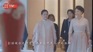 دیدار همسر ریئس جمهور چین با بانوی اول اندونزی