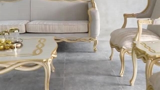 خرید مبل و محصولات چوبی : مبل ابزاری ایتالیایی با ورق طلا