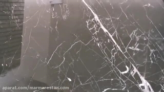 کفسابی سنگ مشکی با رزین اپوکسی و جولی - کفسابی نیکان ساب - نمونه ویدیو از سنگ مشکی نجف آباد