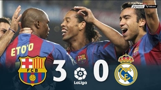 فول مچ بازی بارسلونا 3-0 رئال مادرید (لالیگا 2004/05)