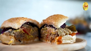 طرز تهیه همبرگر آمریکایی اصل