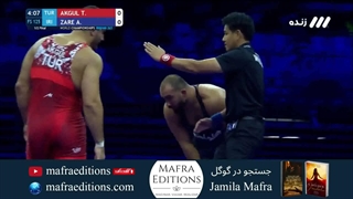 کشتی امیرحسین زارع با حریف ترک (کشتی آزاد قهرمانی جهان 2023)