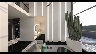 طراحی داخلی ویلا دوبلکس لوکس سازه + نمای 360 درجه