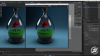 آموزش رایگان ساخت صحنه قارچ در بطری با Blender -قسمت آخر-تکمیل آموزش