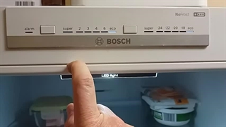 تنظیم دما و درجه فریزر بوش قدیمی