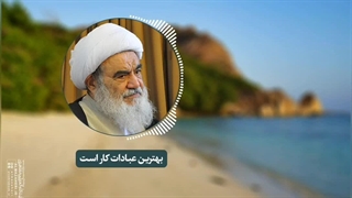 بهترین عبادات کار است(آیت الله العظمی مظاهری)