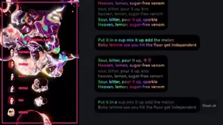 f5ve-Sugar Free Venom (Ft. Ke$ha) (LINE DISTRIBUTION + LYRICS COLOR CODED)