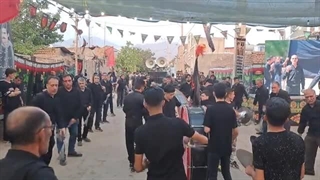 ختم روز تاسوعا و هیئت حضرت ابوالفضل ع مسجدالهادی زفره1404