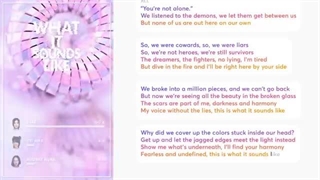 HUNTR/X-WHAT IT SOUNDS LIKE (LINE DISTRIBUTION + LYRICS COLOR CODED)